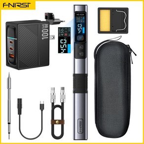 FNIRSI HS-02 스마트 납땜 스테이션 전기 다리미 일정한 온도 조절 가능 빠른 열 키트 100W, [26]HS-02A-B-100W, 07 HS-02A-B-100W, 1개