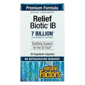 네추럴펙터스 ReliefBiotic IB 70억 베지 캡슐 30정, 1개