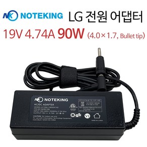 LG 노트북 13U50N 13UD50N 15N530 15ND530 19V 4.74A 90W (4.0) 총알 블렛팁 아답타 충전기, NK9019N + B-22, 1개