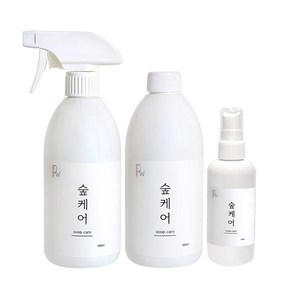 숲케어 편백수 피톤치드 스프레이 500ml+리필500ml+휴대용100ml