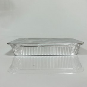 삼아 은박 도시락 550ml 뚜껑있는 쿠킹도시락 일회용 소풍 김밥 포장 반찬통, 1세트, 10개입