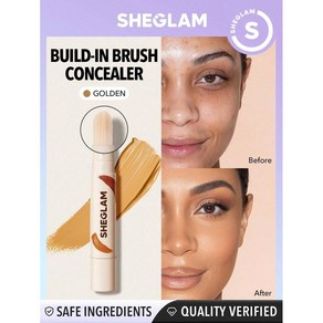 쉬글램 sheglam 리퀴드 컨실러 퍼펙트 스킨 하이 커버리지 골든 20가지 쉐이드, 1개