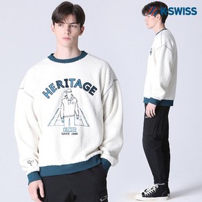 케이스위스 [케이스위스(K-SWISS)] 헤리티지 양털 맨투맨