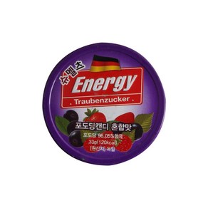 슈멜츠 에너지 포도당캔디 혼합맛, 33g, 4개
