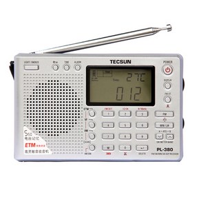 [RADIO]Tecsun PL-380 DSP PLL FM MW SW LW 디지털 스테레오 라디오 월드 밴드 수신기 휴대용 풀 소형, 02 Silve