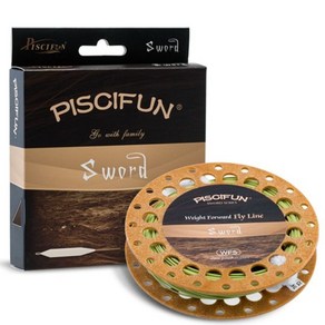 Piscifun 칼 플라이 라인 웨이트 포워드 90100ft 플로팅 플라이 낚시 라인 용접 루프 wf34 56 78wt 플라이 라인, 3층 90피트, 이끼 녹색