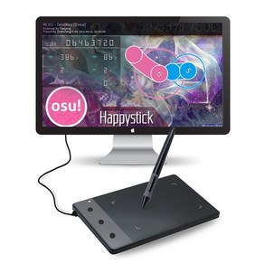 HUION H420 미니 그래픽 태블릿 정의 프레스 키 3 개 서명 패드 2048 레벨 압력 드로잉 OSU, 01 Black