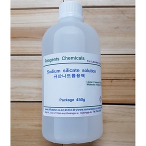 규산나트륨용액 Sodium Silicate solution (Na2SiO3) 화)450g 물유리 오피스안, 1개