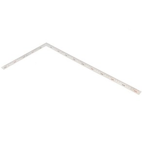 [지니컴퍼니] 스텐 스틸 기억자 30cm 50cm기역자 꺽쇠 직각자 쇠자 철자 알루미늄자 재단자 컷팅자, 50cm, 1개