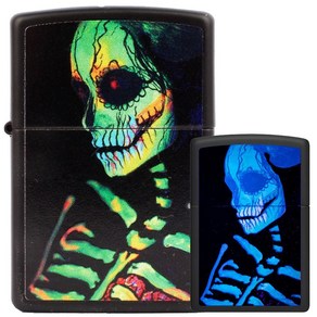 ZIPPO 지포라이터 48761 GLOWING SKULL 오일포함