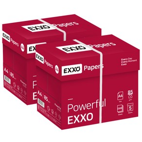 엑소(EXXO) A4 복사용지(A4용지) 85g 2500매 2BOX, 단품, 상세 설명 참조