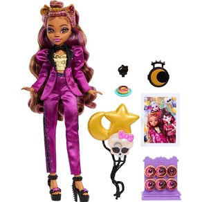 Monste High 드라큘라 몬스터 파티 드레스 초콜릿 파운틴 포함 인형, Clawdeen