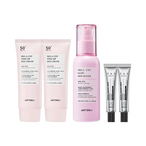 아트델리 톤업 선크림 50ml x2 + 선워터 100ml + 쟈스 기미크림 15ml x2, 단품, 단품, 1개