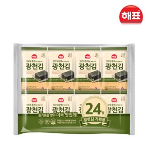 해표 100%통깨 들기름을 바른 광천김 5g x 24개입, 1개, 120g