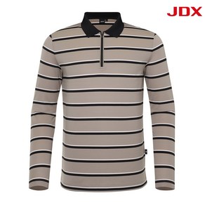 [JDX골프/NC강서] 남성 스트라이프 메쉬 JQD 반집업 티셔츠 X2TLV1449