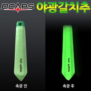 [디낚몰] 캡스 갈치배낚시 야광추 800g / 900g / 1000g 갈치낚시 왕갈치 칼치, 1개, 1개입