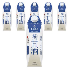 마루코메 플러스 코우지 누룩 아마자케 팩, 6개, 1L