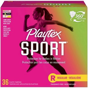 Playtex 탐폰 스포츠 레귤러 36개입