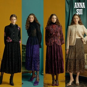 안나수이(ANNA SUI) 벨벳 번아웃 스커트 1종