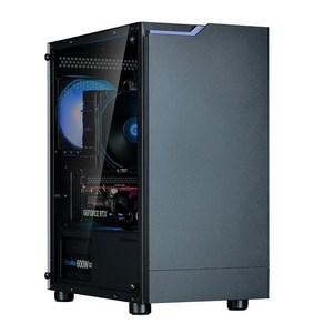 [잘만] T4 PLUS 블랙 강화유리 미들타워 PC케이스 RGB 팬, 1개