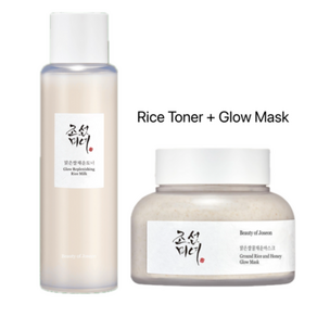 Beauty of Joseon Gound Rice & Honey Glow Mask 150ml + Rice Milk Tone 150ml, 1개, 1개입