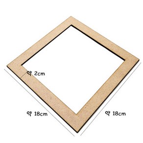 사각 리스틀/ 납골당 만들기재료, 1개, 리스 중 약18cm*18cm