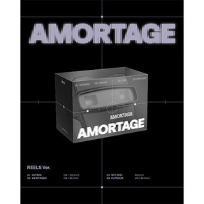 [특전 공식 미공개 포토카드 추가 증정] 지수 미니앨범 AMORTAGE [REELS Ve.] / 아웃박스+뷰파인더+NFC REEL+플립북 / CD아님