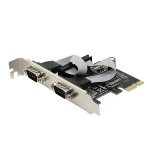 넥시 RS232 2포트 시리얼 PCI-E 카드 NX312, 1개