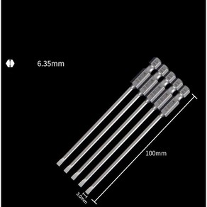 JINGHENG 드라이버 일자 나사 비트 공구, 5개
