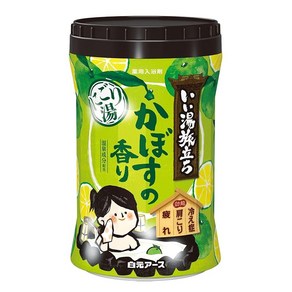 하쿠겐 어스 입욕제 보틀 카보스(일본 감귤) 향기 600g [이이유타비다치 좋은 온천 여행 니고리유 니고리탕], 1개