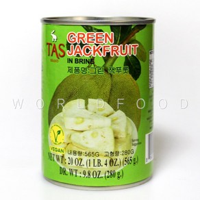 월드푸드 태국 영 그린 잭후르츠 요리용 열대과일통조림 mit non thaifood mat, 565g, 1개