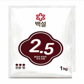 CJ 제일제당 백설 발효조미료 바이오핵산 2.5 1kg, 1개