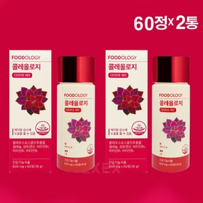 푸드올로지 콜레올로지 600mg 60정 2개