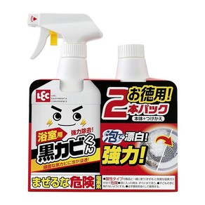 레크 토오키군 오치쿠로카비군 욕실용 강력 곰팡이 제거 표백 거품 스프레이 2개 팩 400ml×2개, 400ml