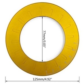 조정 가능한 원형 드로잉 눈금자 10mm 77mm 회전식 나침반 목공 측정 도구, CHINA, 12.5CM, 1PCS, 1개