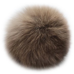 보띠랑스 여우 털방울-대 12cm 방울 FOX FUR 폼폼 폭스퍼, 05모카베이지, 1개