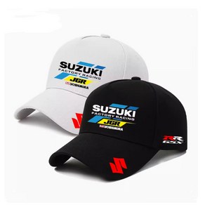 SUZUKI 스즈키 레이서 레이싱 모자 모토라이딩 바이크 오토바이 볼캡 캡모자 남여 공용