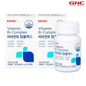 GNC 비타민B 컴플렉스, 60정, 2개