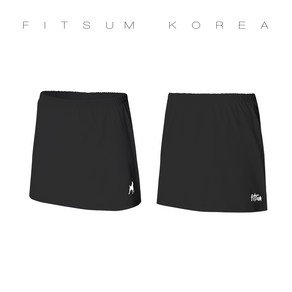 FITSUM 핏섬 SPURT 2컬러 블랙 화이트 치마 스커트 경기복 배드민턴 탁구 테니스 스쿼시