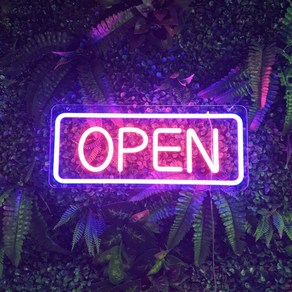 오픈 LED 네온사인 open 오픈간판 네온 조명 간판 플렉스 무드등