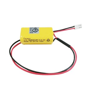 예비전원 DC3.6V 1+2 3AA 600mAh PORESO 수신기 비상구 유도등 건전지 소방용 와우글로컴 LND 제이앤에스테크