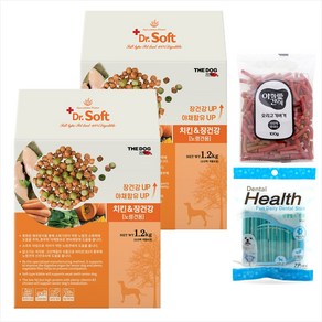 더독 닥터소프트 말랑한 소프트 사료 + 사은품, (1+1)식이섬유 노령견 1.2kg + 아침애, 1.2kg, 2개