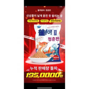 남측 청춘버전 중국떡밥 저수온 사계절용 붕어 잉어 향어 300g*6개, 6개