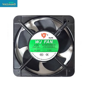 쿨링팬 150mm 220V 51T 볼베어링 3000 RPM 53와트, 1개