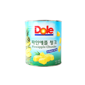 돌 파인애플 청크, 3kg, 5개