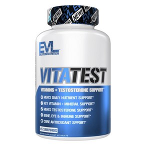 EVLUTIONNUTRITION 비타 테스트 타블렛, 1개, 90정