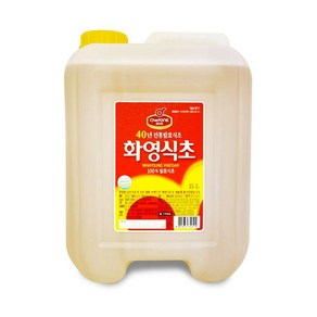 대상 쉐프원 화영식초 15L 업소용 말통 식자재 양조 도매, 1개