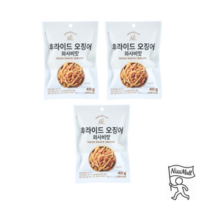 와사비맛 후라이드 오징어, 3개, 40g