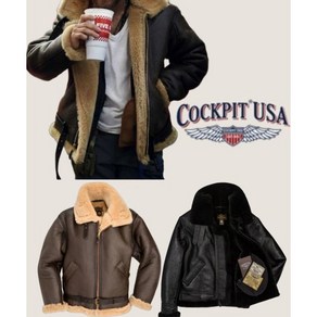 [본사 판매처] 콕핏 USA 톰하디 양가죽 무스탕 R.A.F Sheepskin Bombe Jacket Z2109