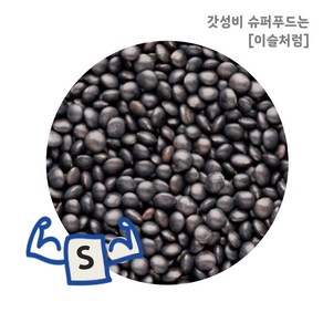 이슬처럼 수입 블랙렌틸콩 1kg 검은콩 렌틸콩 건강잡곡, 1개